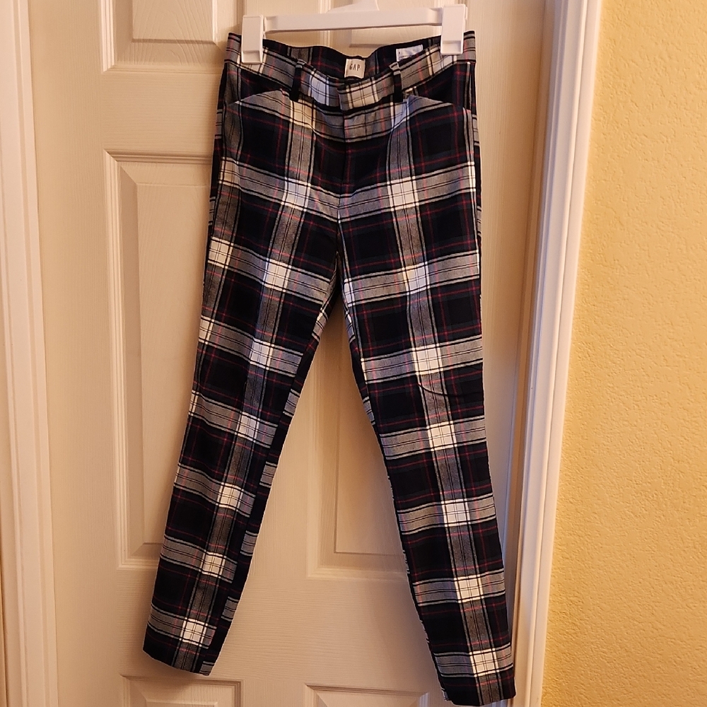 GAP Black and White Ankle Cropped Jeans